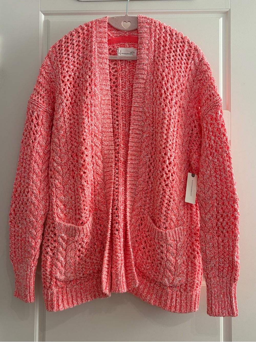 By ANTHROPOLOGIE Open Knit Cardigan Sweater NWT